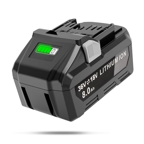 Xeanerol - 36V/18V 8.0Ah Lithium Ion Battery Compatible with metabo battery 36V, 371751M 372121M BSL36A18 BSL36B18 Cordless Power Tools