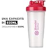 BlenderBottle Classic Shaker cup/Diet Shaker/Protein Shaker with Blenderball / 820ml - clear pink