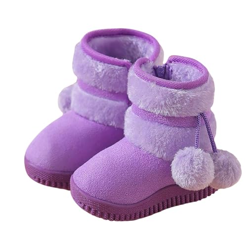 KODMNSW Winterstiefel Mädchen Fleece Warme Schneeschuhe...