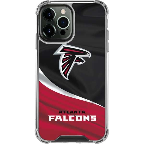 Skinit Clear Phone Case Compatible with iPhone 13 Pro Max - Officially Licensed NFL Atlanta Falcons Design