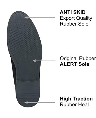 Image of HiREL'S Premium Suede Derby Smart Casual Shoes for Men | Office Soft Cushioned Corporate Casuals