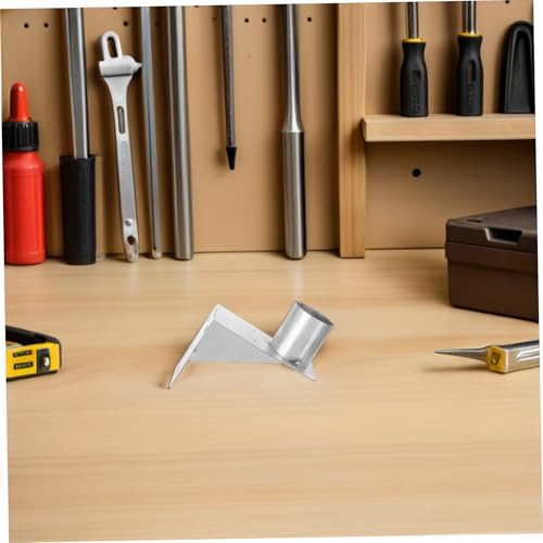 Soporte espejo montaje pared PRETYZOOM acero plata herraje esquina convexa pack de 2 5