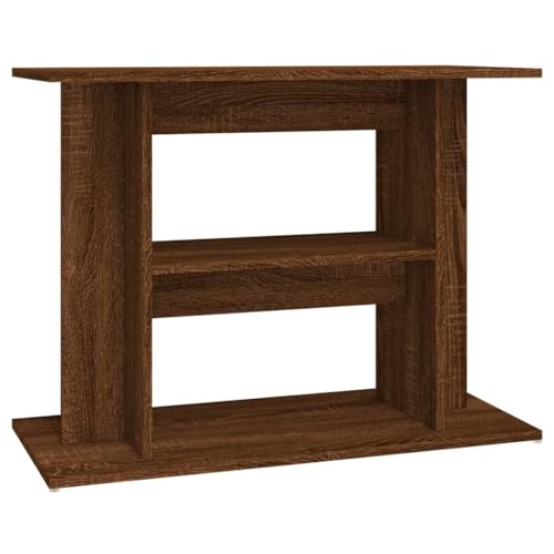 vidaXL Aquarium Stand Brown Oak Engineered Wood 31.5 x 13.8