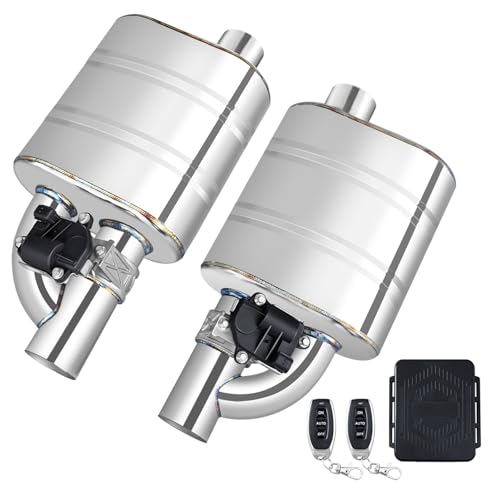 3 Inch Valved Muffler Electric Exhaust Cutout with Muffler Cat