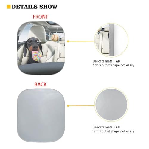 Image of Cool Puppy Car Front Windshield Sun Shade 2 PCS Windshield Cover Foldable Automotive Interior Accessories for Sun Protection Heat Reflector-Keep Your Vehicle Cool