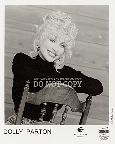 Affiche Dolly Parton pour decorer un studio musique portrait rare 35cm