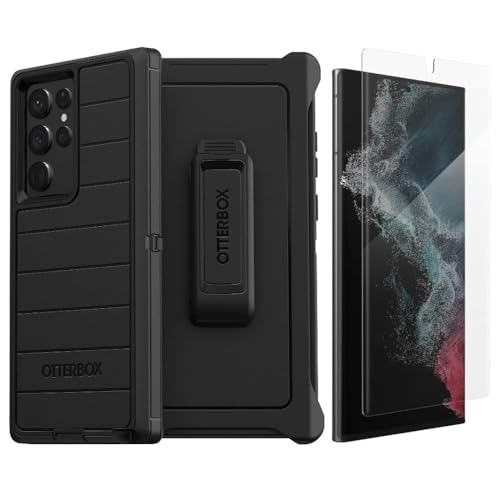 Coque OtterBox Defender Galaxy S22 Ultra avec protection d'écran Zagg Fusion Curve intégrée