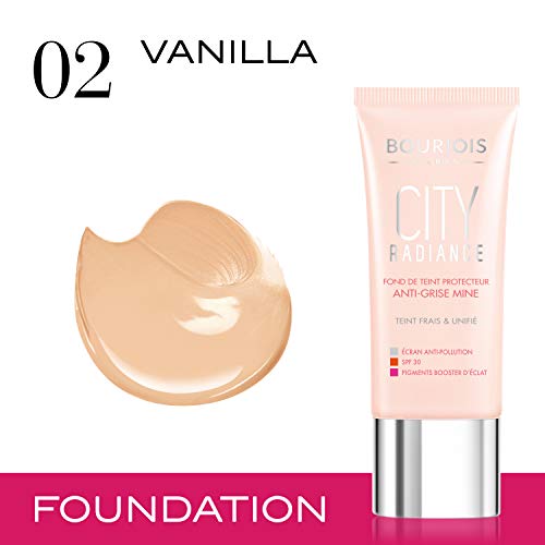 Bourjois Paris City Radiance Brightening Effect Skin Protecting Foundation 02 Vanilla - vue 3