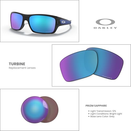 OAKLEY Original Turbine OO9263 PRIZM Trail Replacement Lenses For Men For Women+ Bundle Microfiber Pouch3