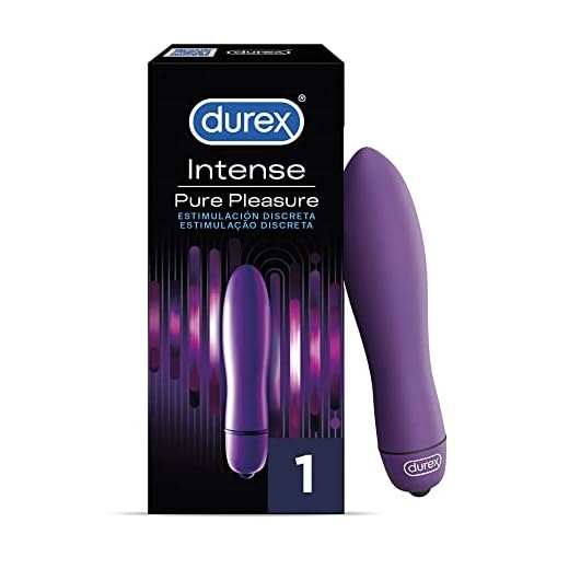 Durex Vibrador Mini Intense Orgasmic Pure Pleasure, Dildo Consolador Clítoris Mujer, Estándar