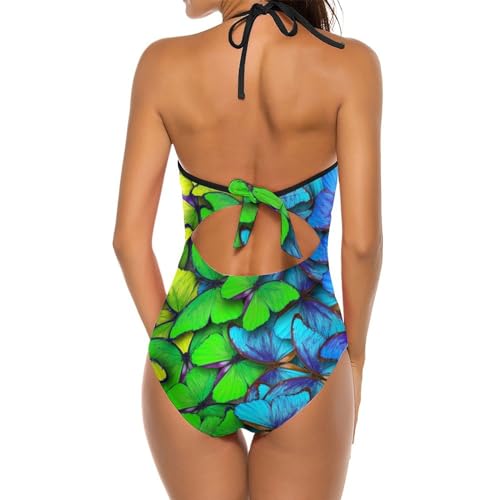 Monokini violet papillon idéal pour vos journées de plage chic - 2