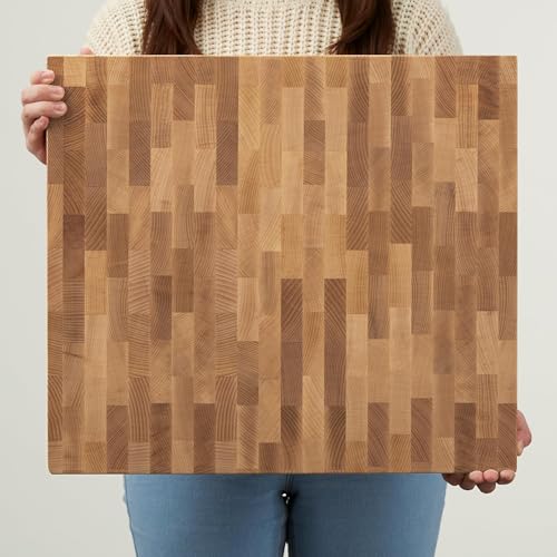 Tabla de cortar grande de madera natural miniatura 5