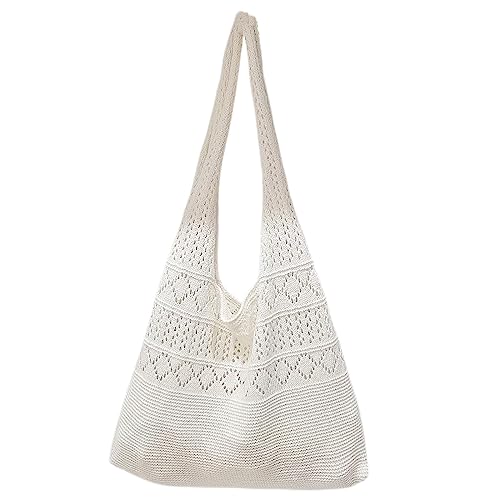 Image of Crochet Bags for Women Crochet Tote Bag Fairycore Hobo Bag Summer Beach Bags for Vacation