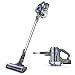 Aspirateur Balai sans Fil, 2 en 1 Nettoyeur Portatif 12000PA Aspiration Puissante, Aspirateur de Voiture avec LED Aspirateur sans Sac pour Tapis Sol Poils Animaux