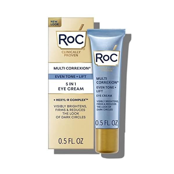 RoC Multi Correxion 5 in 1 Anti-Aging Eye Cream for Puffiness, Under Eye Bags & Dark Circles, Skin Care Treatment with…