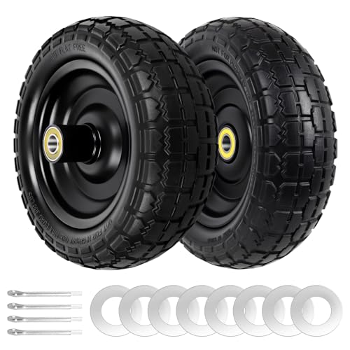 budrash 4.10/3.50-4 Tire and Wheel Flat Free, 10