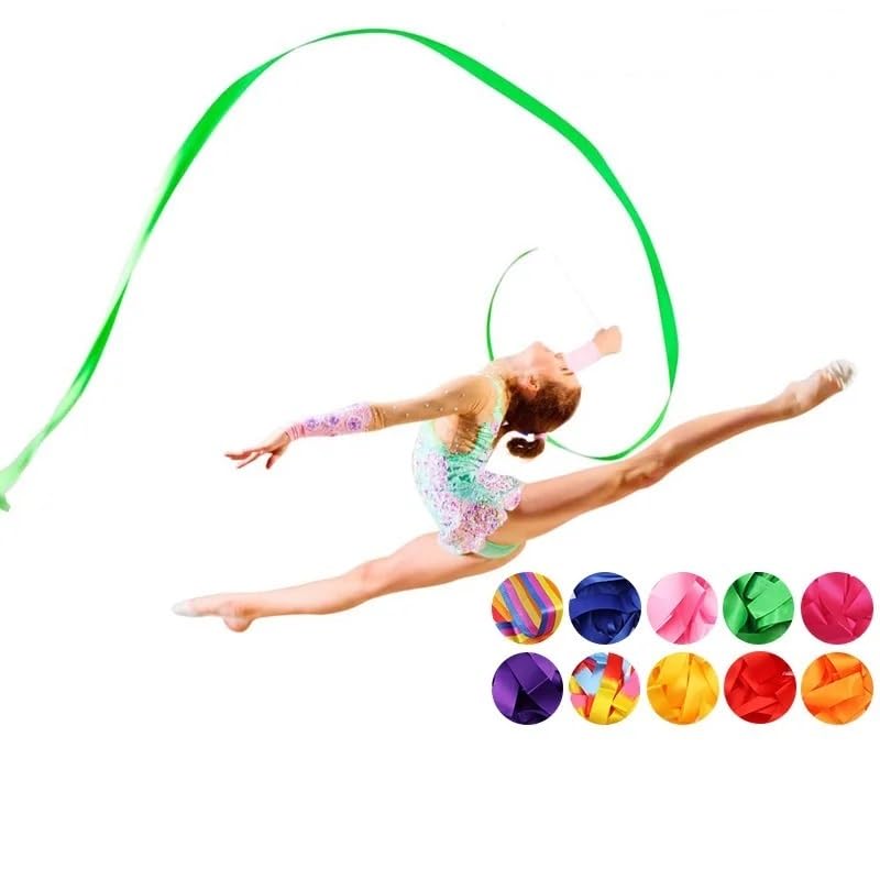 Jouet Danse Rubans De Danse Arc-en-ciel - 4 Sets Avec Baguettes Pour