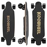 ERTY Skateboard elettrico telecomandato, longboard elettrico con ruota in poliuretano, 35 km/H, 2 × 250 W, carico massimo 130 kg, impermeabile, ammortizzante longboard per ragazzi