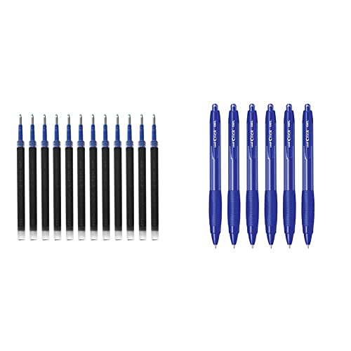 Image of uni-Ball NBGK - 07 Refill & Uniball Click Gel Pen Set - (Blue,Pack of 6)