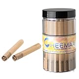 CHEEMAR Unbleached Cigarette Tubes, 84mm Classic Filter Tubes, Easy Draw, Natural Smooth Taste, 30 Count
