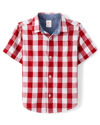 Image of Gymboree,Matching Family Short Sleeve Button Up Shirt