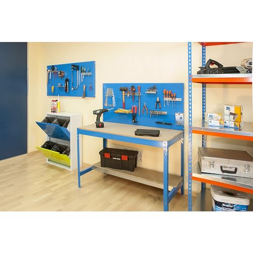 SimonRack Estantería Metálica Almacenaje, Sin Tornillos, 5 Baldas, Alta Capacidad Carga 400 kg, 2000x1200x450 mm, Estantería Taller Garaje Trastero, Galva/Galva - imagen 2