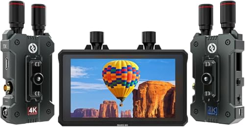 Kit inalámbrico de transmisión de video Hollyland Mars 4K con transmisor y receptor monitor inalámbrico Mars M1 mejorado, alcance de 450 pies, sistema de producción HDMI/SDI (conjunto) miniatura 2