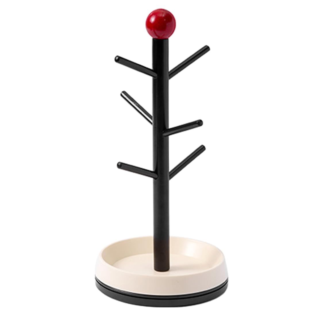 Ijsdnvjndx As Shown Epeiushome Rotatable Nordic Style Solid Wood Tea Cup Water Cup Hanger Household Storage Rack Key Holder A