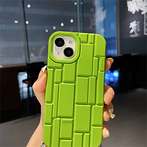 Coque cordon iPhone 13 BSAPP verte | Labyrinthe luxe antichoc - 3