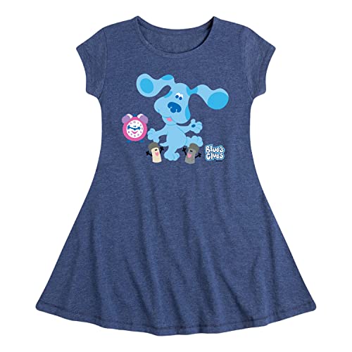 HYBRID APPAREL - Blue Clues & You! - Blue Clues Crew - Toddler and Youth Girls Fit and Flare Dress
