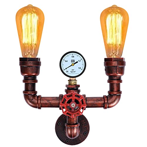 XEYOU Retro Wall lamp Vintage Industrial Steampunk Wall Sconce 2