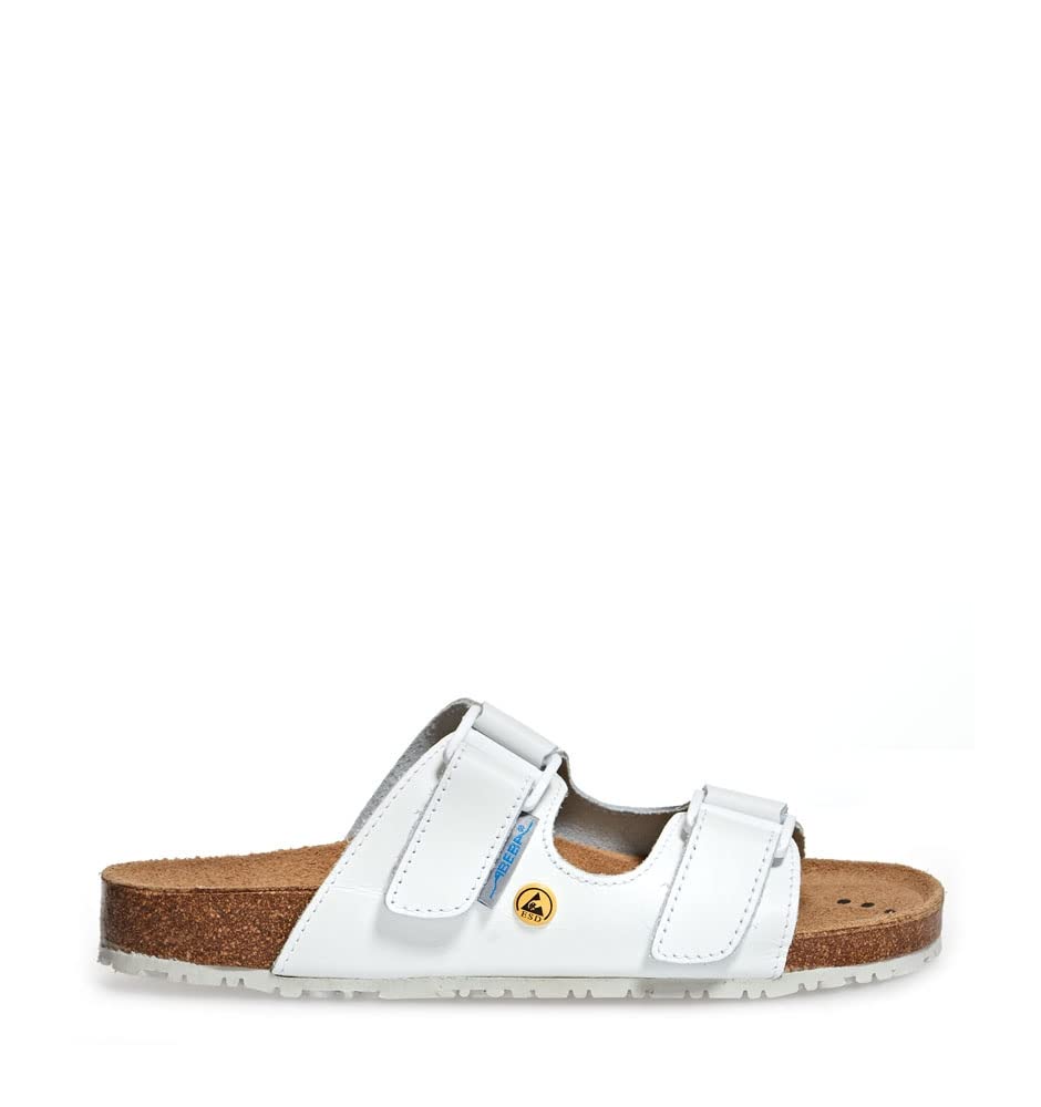 Abeba 4080-44 Size 44 "Nature ESD-Occupational Sandal - White