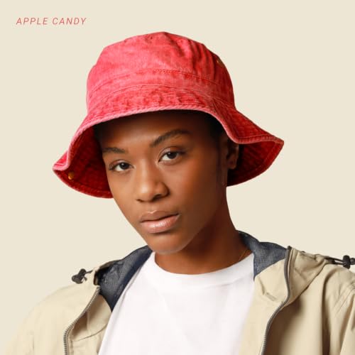 Image of Hot Summer Bucket Hat - Trendy Cotton Sun Hat for Beach, Golf, Fishing