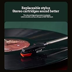 AURADO Tourne-Disque Tourne-Disque Bluetooth Tourne-Disque Vinyle Tourne-Disque à 3 Vitesses entraîné par Courroie, avec… - Les Beatles, Paul McCartney, John Lennon, RIngo Starr, George Harrison AURADO Tourne-Disque Tourne-Disque Bluetooth Tourne-Disque Vinyle Tourne-Disque à 3 Vitesses entraîné par Courroie, avec… – Image 4