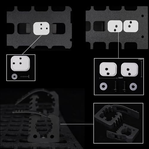 Tactical Mount Clamp Vertical Vehicle Organization Adapter Base, for Molle Seat Back Organizer Panel/Rifle Fixed Adapter - Thumbnail 6