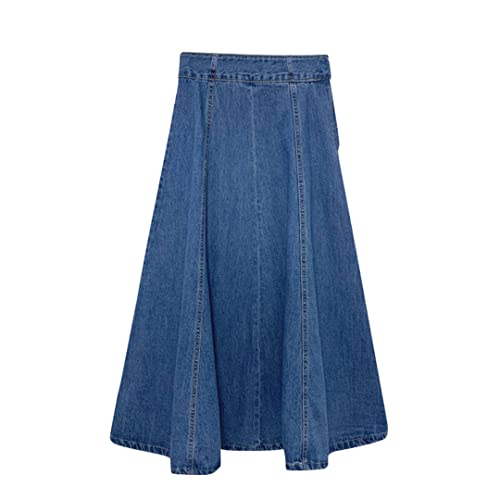 Robe en jean élégante pour femme bleu 48 aux finitions haut de gamme