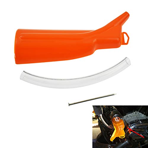 YHMTIVTU Crankcase Fill Funnel Primary Case Oil Fill Drip-Free Oil Funnel Set for Harley