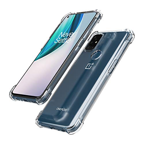 Cresee Funda para OnePlus Nord N10 5G, transparente con esquinas reforzadas, ajuste delgado, antiarañazos, a prueba de golpes, para Nord N10 5G, transparente