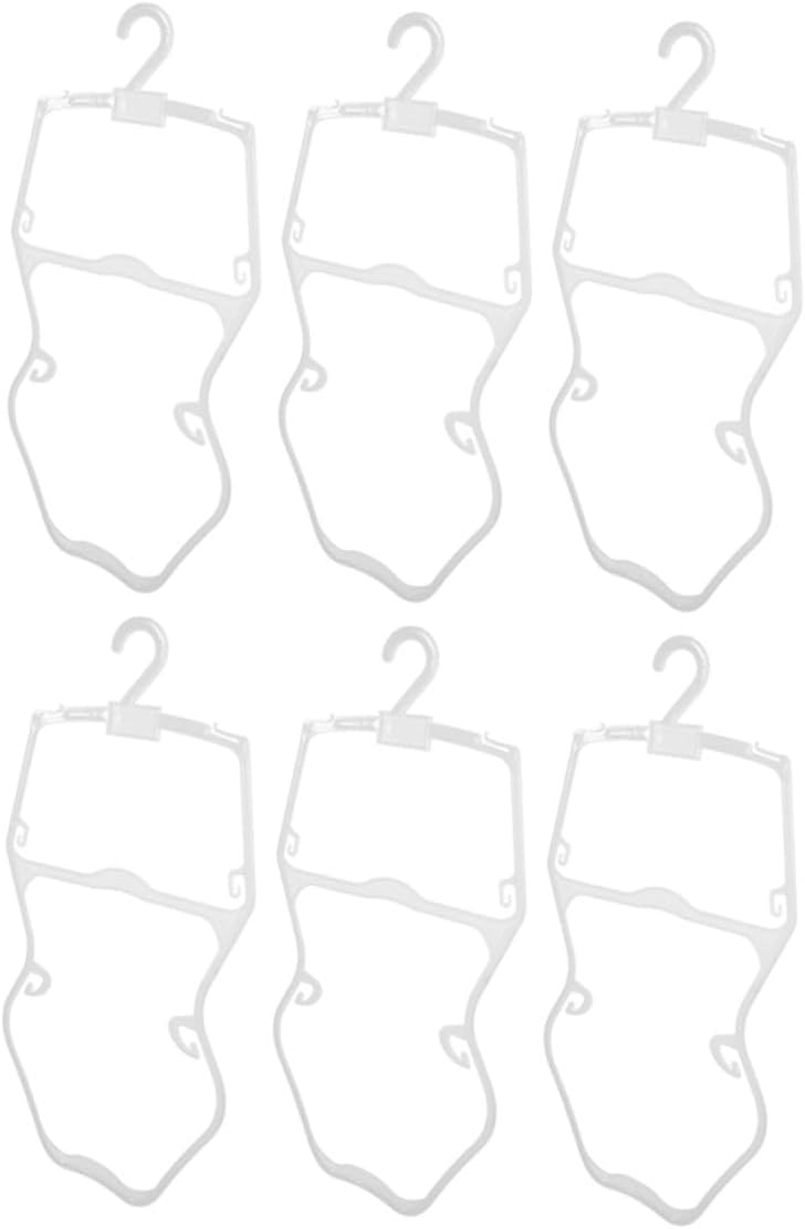 6pcs Clothes Hangers Small Plastic Swimwear Hangers for ’s Closet and Nursery Organization