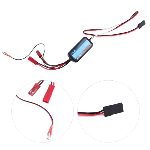 RC Auto Elektrischer Schalter, Ferngesteuertes Auto E-Schalter - DC 4-8,4V - 7A Receiver Switch Ersatzteil Zubehör für alle RC Auto