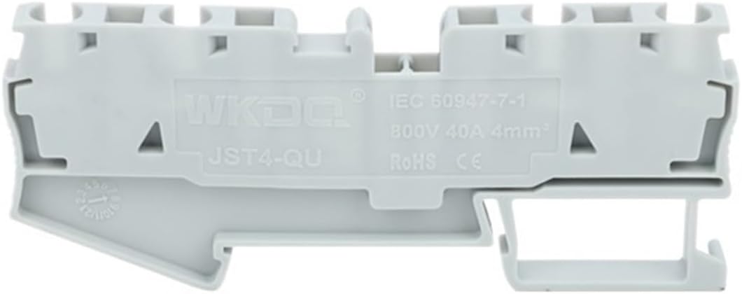 10Pcs ST4-QU Electrical Wire Connector Spring-cage Connection 4 Contact Conductors Din Rail Terminal Block ST 4-Quattro