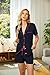 Ekouaer Schlafanzug Damen Kurz Pyjama Set Kurzarm Schlafanzüge Frauen Sommer Hausanzug Kurz Lounge Set Zweiteiliger Sleepwear mit Knöpfen und Taschen,Naviblue,L