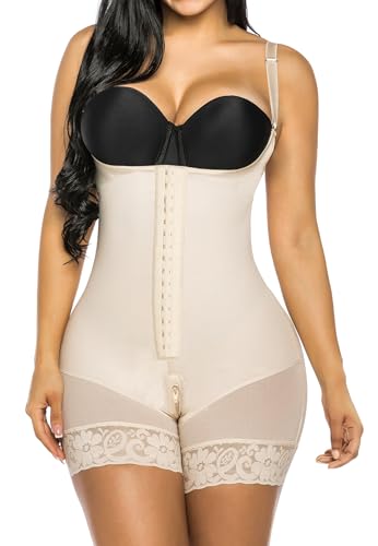 YIANNA Faja Reductora Mujer Abdomen Body Reductor Moldeador Fajas Colombianas Reductoras Postparto Invisible Moldeadora Shaper Bodysuit Beige S 7260 YIANNA Faja Reductora Mujer Abdomen Body Reductor Moldeador Fajas Colombianas Reductoras Postparto Invisible Moldeadora Shaper Bodysuit Beige S 7260