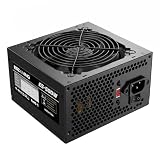 500W ATX Power Supply,ESGAMING 500W PC PSU with Auto-Thermally Controlled 120mm Fan, 115/230V Manual Switch, All Protections