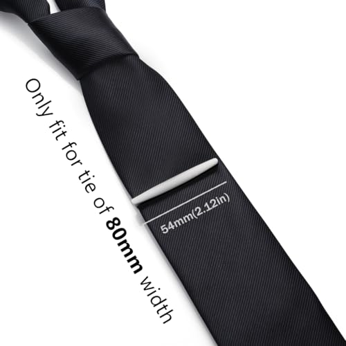 Barra de corbata de acero inoxidable minimalista sin gemas 3