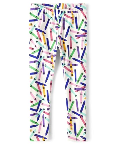 Gymboree Leggings para meninas e crianças pequenas, Giz de cera, 12-18 Meses