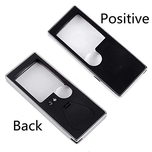 Magnifying glass 3X 10X lentille double HD compacte avec éclairage LED et UV - 3
