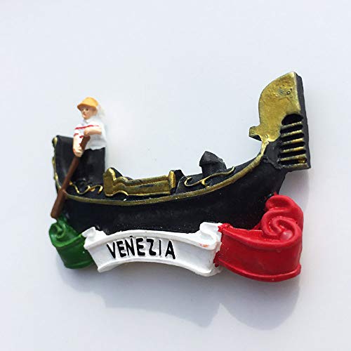 Imán rectangular decorativo de resina Venezia 5x8 cm miniatura 4