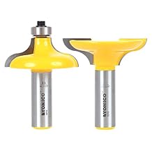 YONICO Router Bits Set Entry Door Matching Profile 2 Bit Large Ogee 1/2-Inch Shank 12222