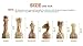 Radicaln Marble Chess Figures 3.5'' Inches White and Green Handmade Marble Chess Pieces for Board Game Figures & Board Travel Set